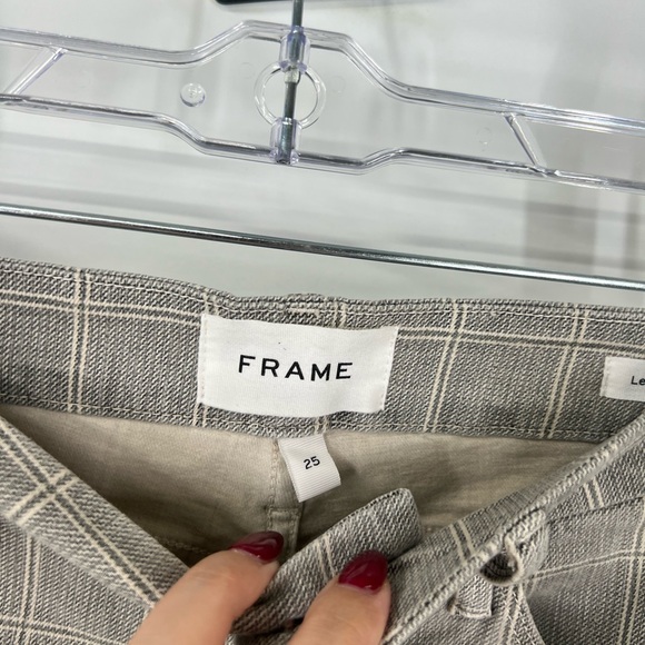 Frame Denim Le Crop Mini Bootcut Jeans in Pine Plaid - Picture 4 of 8